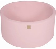 Okrągły Suchy Basen Dla Dziecka, 90x40cm, Bawełniany, Jasnoróżowy, Bez Piłek - Meowbaby®