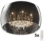 Brilagi - LED Plafon kryształowy JEWEL 5xG9/42W/230V