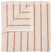 Pomarańczowo-beżowy ręcznik kąpielowy z bawełny organicznej frotte 70x140 cm Arto – Blomus