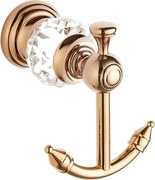 Mexen Estela podwójny haczyk na ręcznik, różowe złoto - 7011535-60