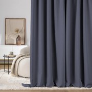 Zasłona zaciemniająca na taśmie marszczącej ciemny szary 140 x 280cm 1 szt.