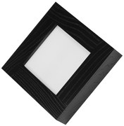 Czarny Panel LED z drewna plafon 18W kinkiet lampa ścienna 20x20x5H cm