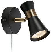 Czarny kinkiet (długość 12 cm) Folie – Markslöjd