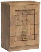 Komoda z 4 szufladami dąb lefkas N5-G91