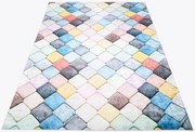 Nowoczesny dywan pokojowy w kolorowe kwadraty B5-H82