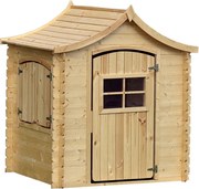 Drewniany domek dla dzieci z podłogą - M550