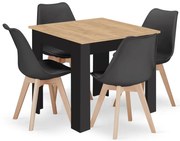 Kwadratowy stół z krzesłami F9-F66