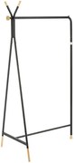 Minimalistyczny Stojący Czarny Wieszak Na Ubrania K6-T23
