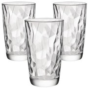 Bormioli Rocco Zestaw 3 szklanek na long drink Diamond 470 ml, 470 ml