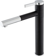 Ultrate mieszacz zlewozmywakowy czarny i chromowany