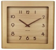 Karlsson 5959WD designerski zegar ścienny 29 x 33 cm, brązowy