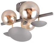 Kinkiet w szaro-złotym kolorze Bubble – Trio Select