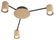 Redo 01-4049 - Oświetlenie punktowe NOA 3xGU10/10W/230V złote