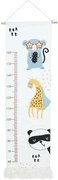 Hatu Dziecięca miarka wzrostu do zawieszenia Żyrafa, 40 x 140 cm