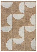 Dywan z juty tkany ręcznie w naturalnym kolorze/w kolorze kości słoniowej 120x170 cm Eclipse – Flair Rugs