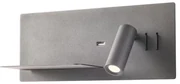 Redo 01-2985 - LED Kinkiet punktowy BROOK LED/8W/230V + LED/3W USB czarny