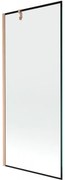 Mexen Next parawan nawannowy 1-skrzydłowy 80 x 150 cm, czarna ramka, miedź szczotkowana - 895-080-000-00-70-65