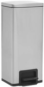 Srebrny bezdotykowy kosz na śmieci 30L W8-L04
