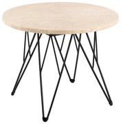 Okrągły stolik z blatem w dekorze marmuru ø 55 cm Prunus – Actona