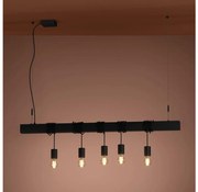 Eglo 39937 - Żyrandol na lince TOWNSHEND-B 5xE27/40W/230V czarny