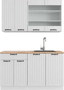 Pojedyncza kuchnia biały dom wiejski/biały 140x60x81.6 fame-line