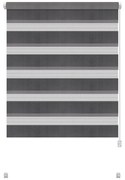 Ciemnoszara roleta dzień i noc 80x150 cm Zebra – Gardinia