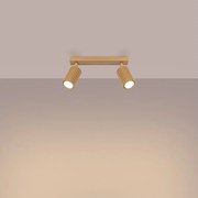 Lampa sufitowa minimalistyczny Gloow, aluminium - 2 źródło światła 3000K - L.30 x H.16.5 cm - złoty