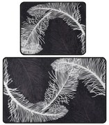 Antracytowe dywaniki łazienkowe zestaw 2 szt. 60x100 cm Alisan – Foutastic