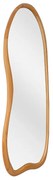 Duże lustro ścienne z organicznego drewna sosnowego- szer. 68 x wys. 178 cm - Naturalny - HARVIL