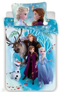Jerry Fabrics Dziecięca pościel bawełniana Frozen  family, 140 x 200 cm, 70 x 90 cm