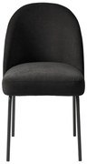 Czarne krzesło Creston – Unique Furniture