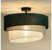 Duolla - Żyrandol natynkowy TRIO 1xE27/15W/230V śr. 45 cm zielony/szary/biały