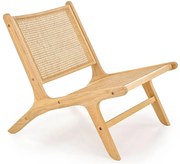 Rustykalne krzesło ogrodowe z litego drewna F7-G45