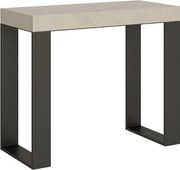 Konsola rozkładana 90x40/300 cm Tecno Kaszmir rama w kolorze Antracytu