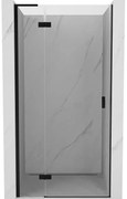 Mexen Mist-H L drzwi prysznicowe uchylne lewe 70 cm, transparent, czarne - 8A5L-070-000-70-00-L
