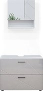 Zestaw mebli łazienkowych biały wysoki połysk 80x41x58.6 irma