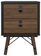 Ciemnobrązowa szafka nocna Ry – Tvilum