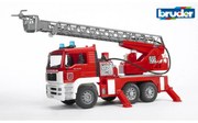 Bruder 02771 MAN TGA wóz strażacki z drabiną wysuwną, pompą, światłami i