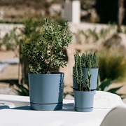 Donica ogrodowa Tubo P 23,9 cm jasnoszara PROSPERPLAST