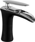 Mexen Lyra bateria umywalkowa, czarna/chrom - 745300-07