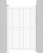 Brama aluminiowa "Lola" - 101.2 x 155.9 cm - Biała