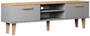 Szafka pod telewizor na nóżkach szary + hikora D3-B03