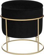 Pufa ze schowkiem ELIANE, okrągła