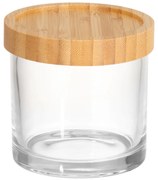 Słoik na waciki LINA, szkło i bambus