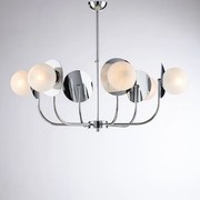 Selene - Lampa wisząca z polerowanego chromowanego żelaza 6 lamp X 80 - Ø92 - BL281-6-CR