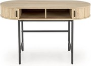 Biurko B51 dąb naturalny/czarne