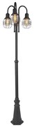 Zewnetrzna Rustykalna lampa zewnętrzna czarna 3-światłowa IP44 - Guardado Rustykalny / Vintage Oswietlenie zewnetrzne