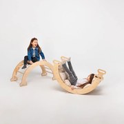 Bujak Drewniany Montessori - Przyrządy Wspinaczkowe dla Dzieci 1-7 lat - Beżowy