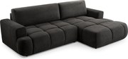 Masseno Narożnik VASTO z funkcją spania i pojemnikiem na pościel Narozniki L, Rozkładana sofa - Szary, VINCI 17
