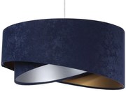 Granatowa welurowa lampa wisząca glamour E5-T19